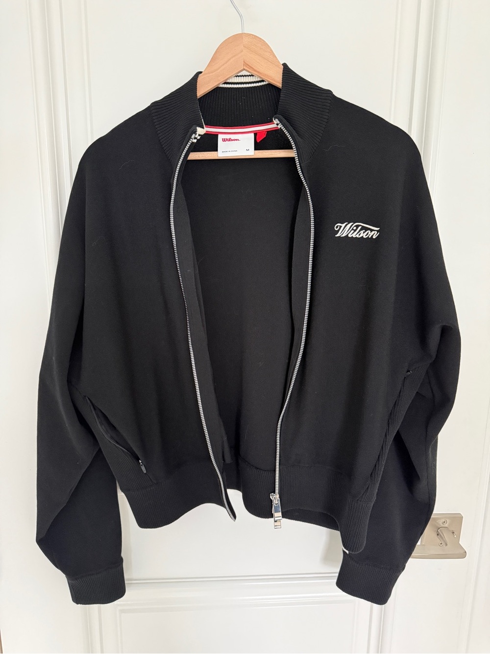 Wilson Women’s Black Zip-Front Knit Jacket